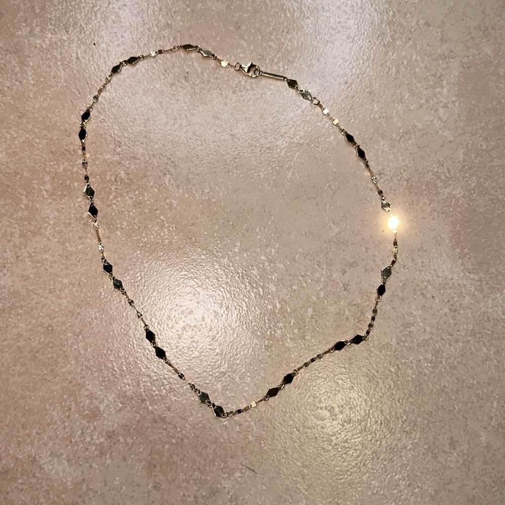 Lana Jewelry 14K Gold Kite Blake necklace 16 inches long.